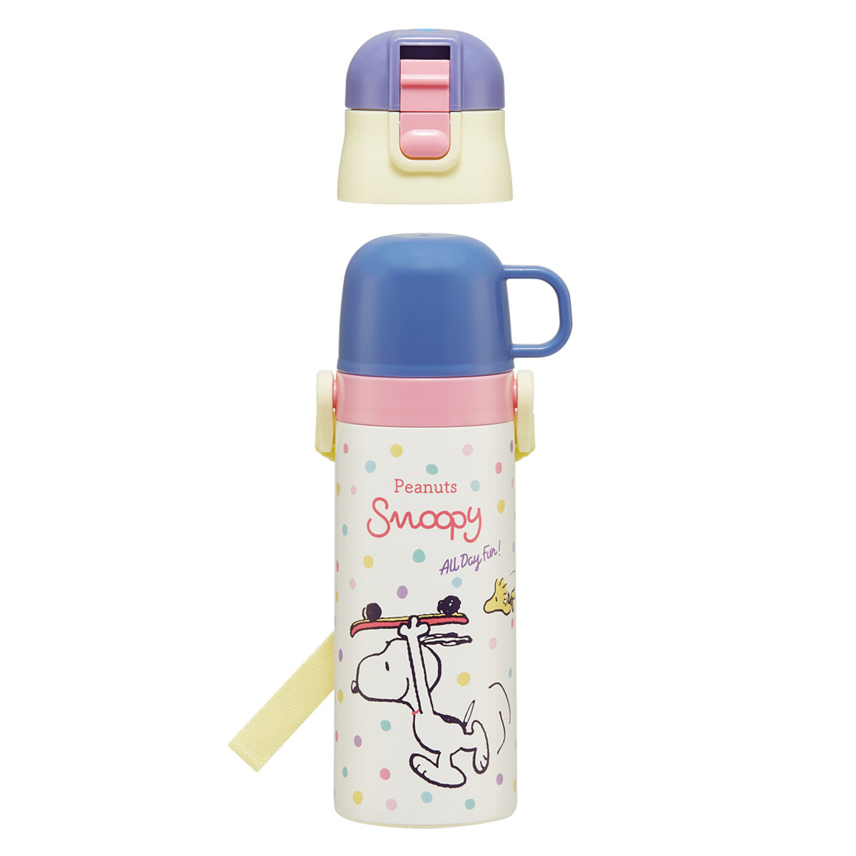 スケーター 水筒 470ml 430ml 超軽量2WAYステンレスボトル スヌーピー