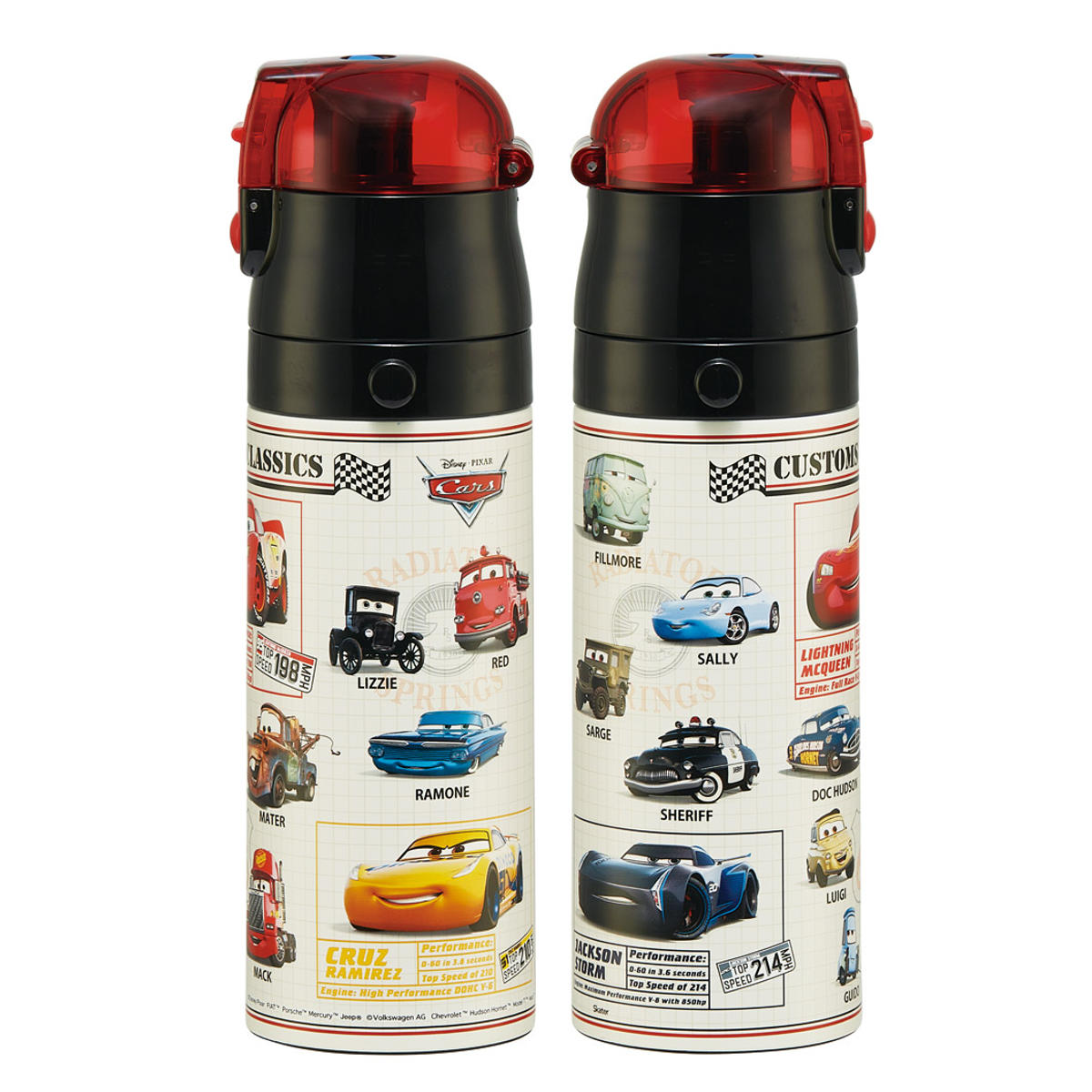 カーズ水筒 カーズ 26 直飲みプラワンタッチボトル 480ml 食洗機対応 PSB5SAN