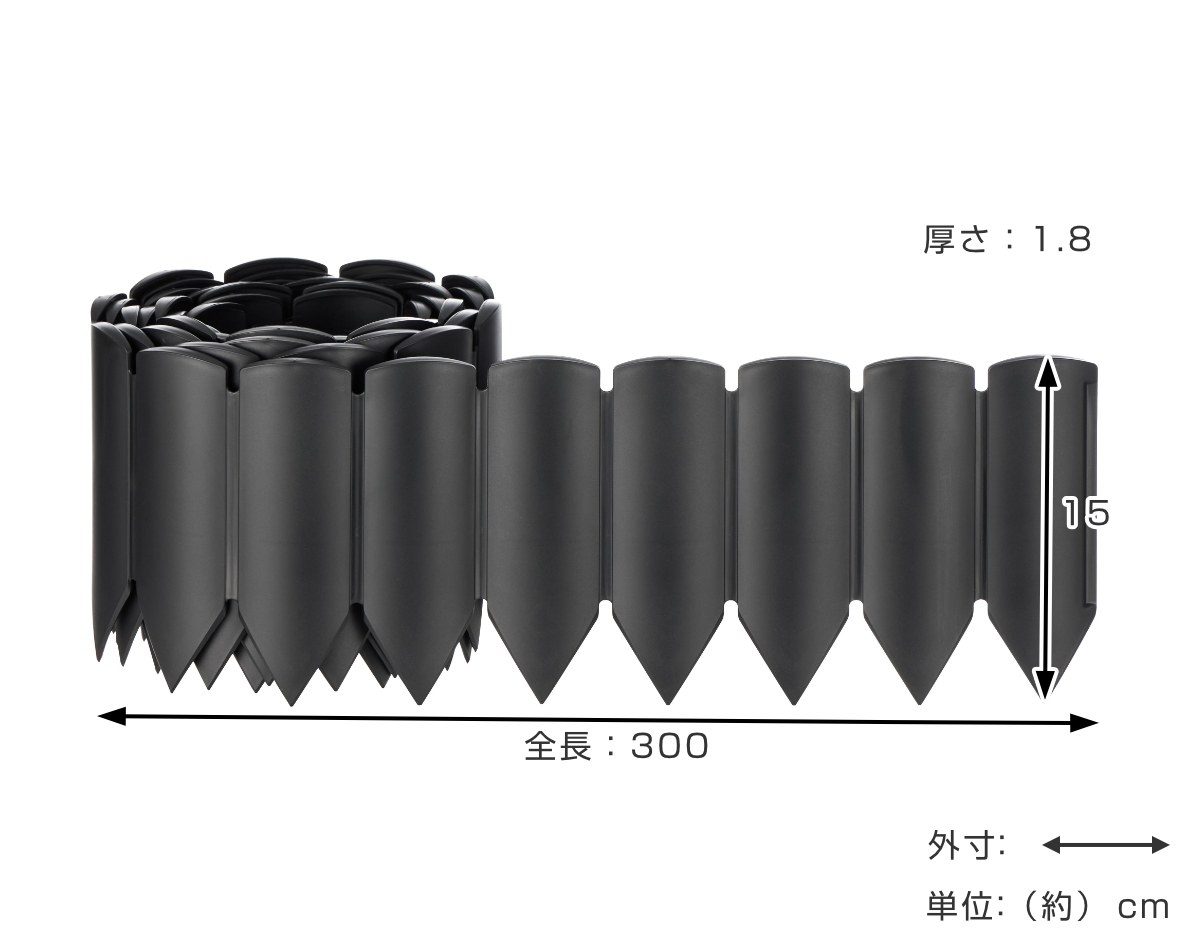 根止め 芝の根止めロール 15cm×3m巻 (...の詳細画像1