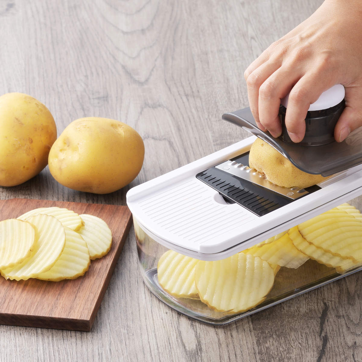 ヨシカワ 野菜調理器 8点セット みじん切り スライサー 細切り 安全
