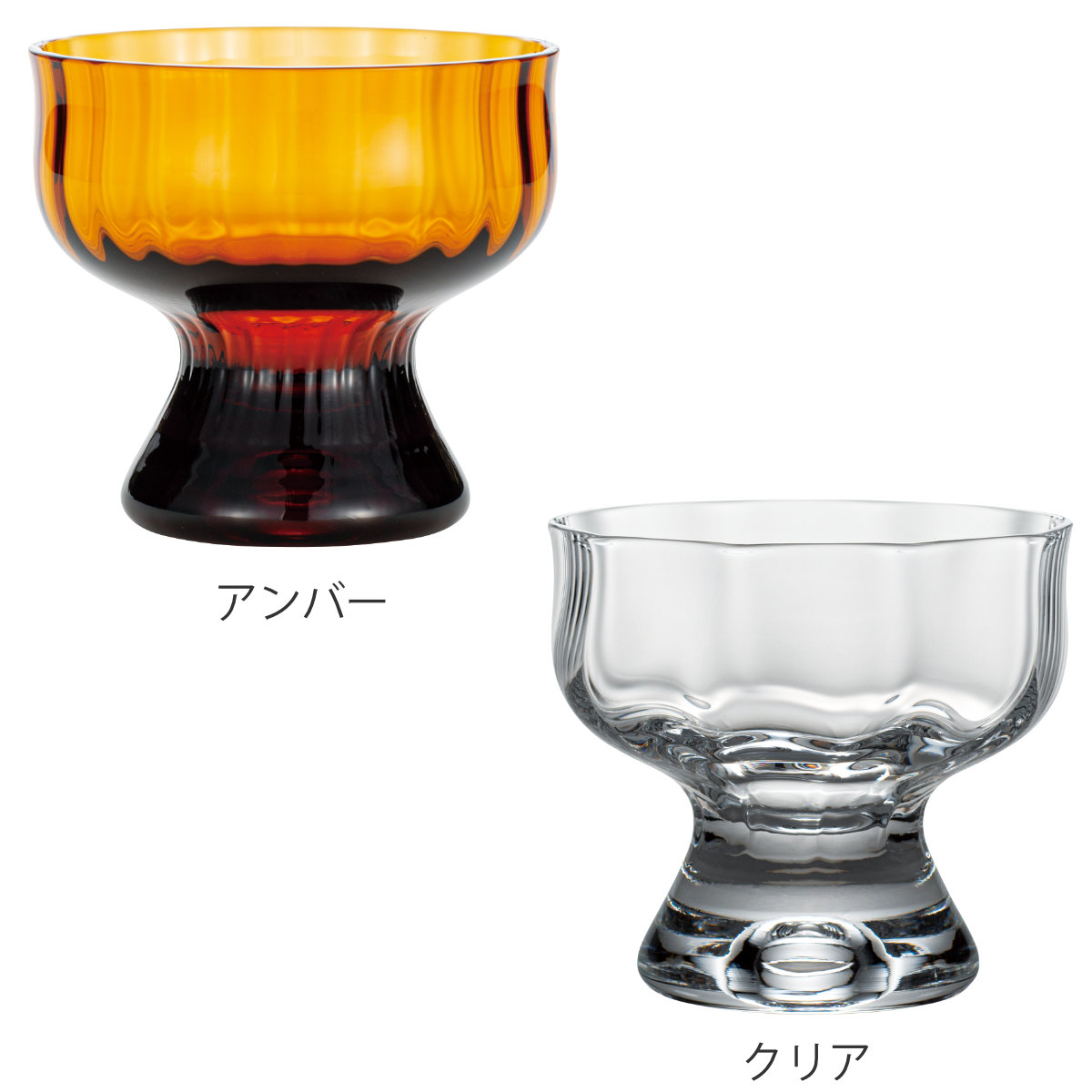 廣田硝子 グラス BYRON サンデー アンバー クリア モール （ ガラス