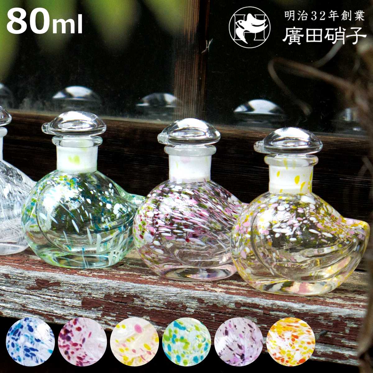 廣田硝子 醤油差し 80ml ガラス製 都鳥 小鳥醤油差し 日本製