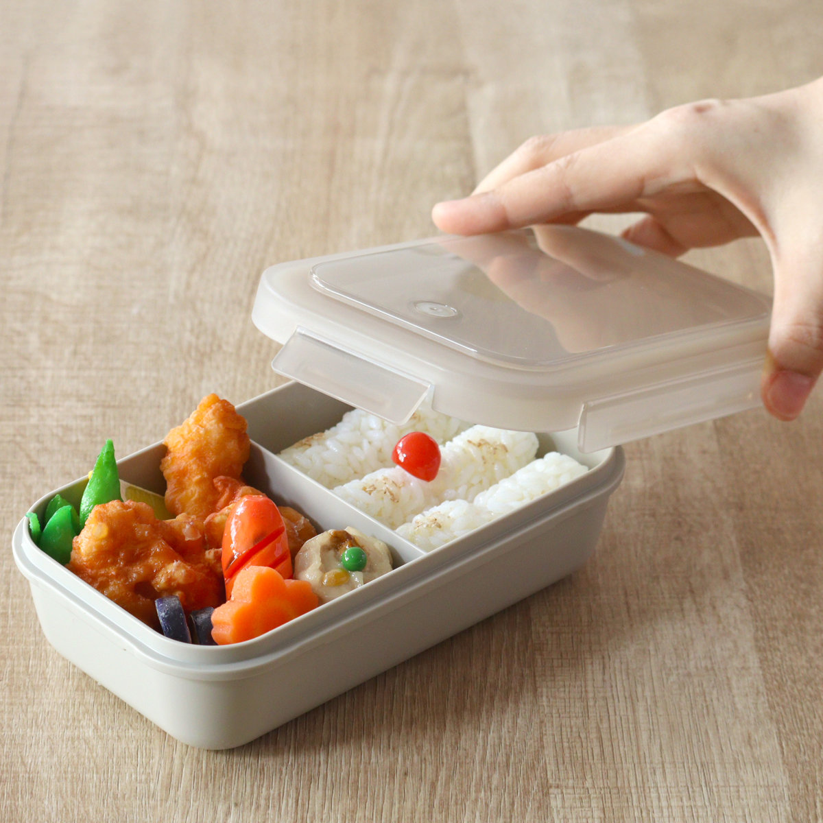 アスベル（ASVEL） 弁当箱 650ml ランタス 1段 パッキン一体型