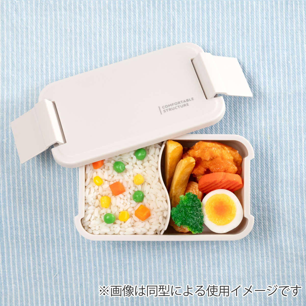 OSK（オーエスケー） 弁当箱 550ml シマエナガ ランチボックス 仕切付