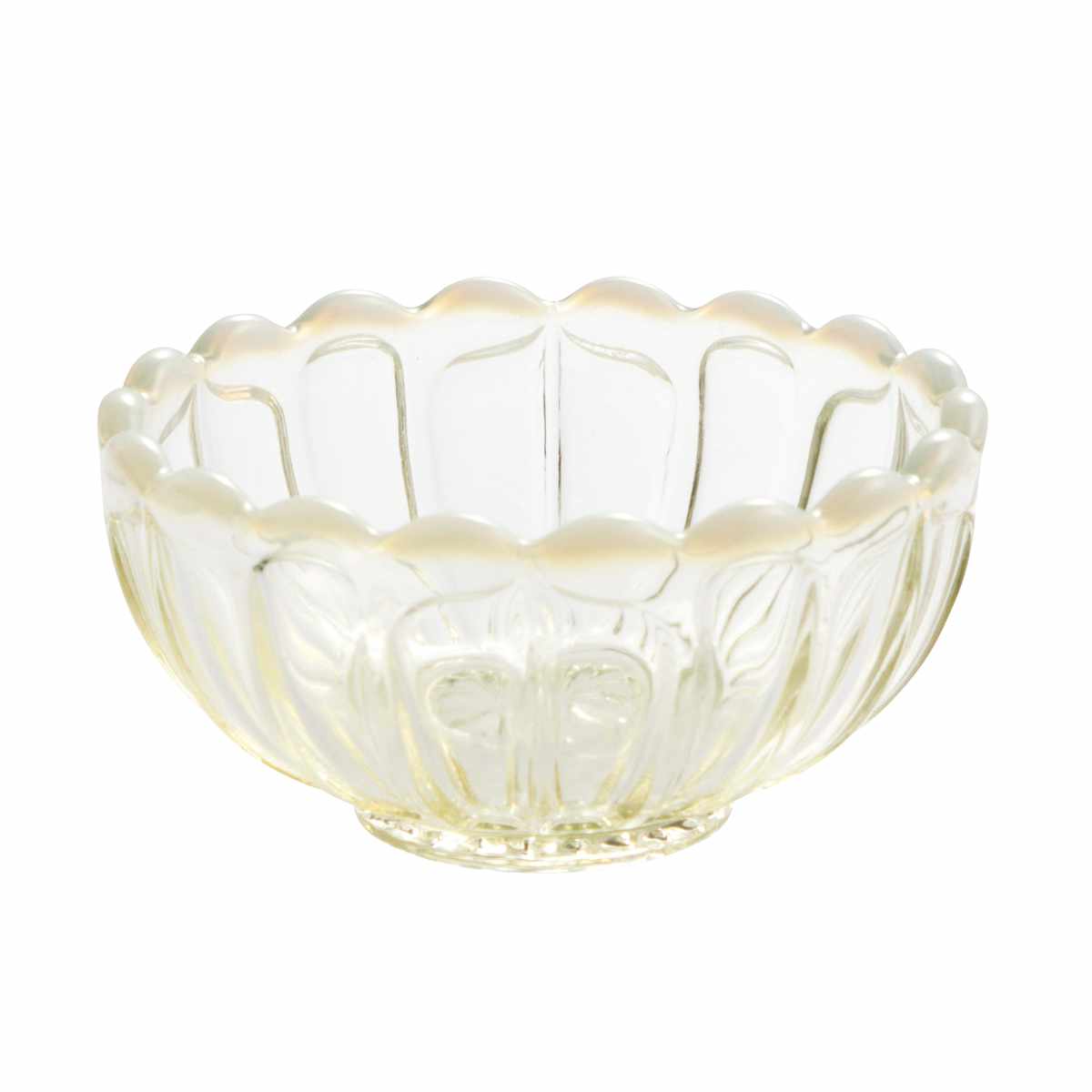 ガラスの器 廣田硝子 豆皿 のぞき 雪の花 （ 小鉢 ガラス 日本製 ブルー 古代色