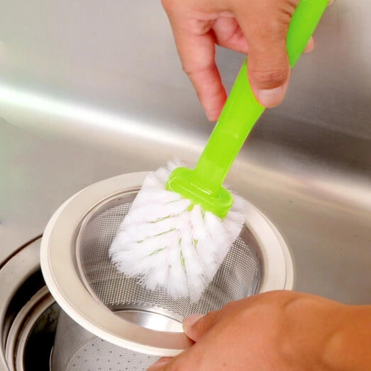 排水口ブラシ 隅々まで洗える 掃除ブラシ （ キッチンブラシ 排水口掃除 掃除用ブラシ 水回り 台所掃除 ブラシ ）