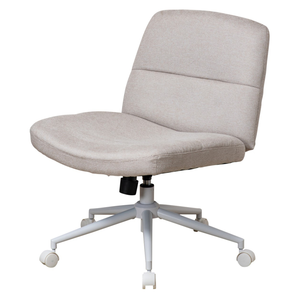 オフィスチェア あぐらがかける 座面ワイド 昇降式 座面高44〜51cm