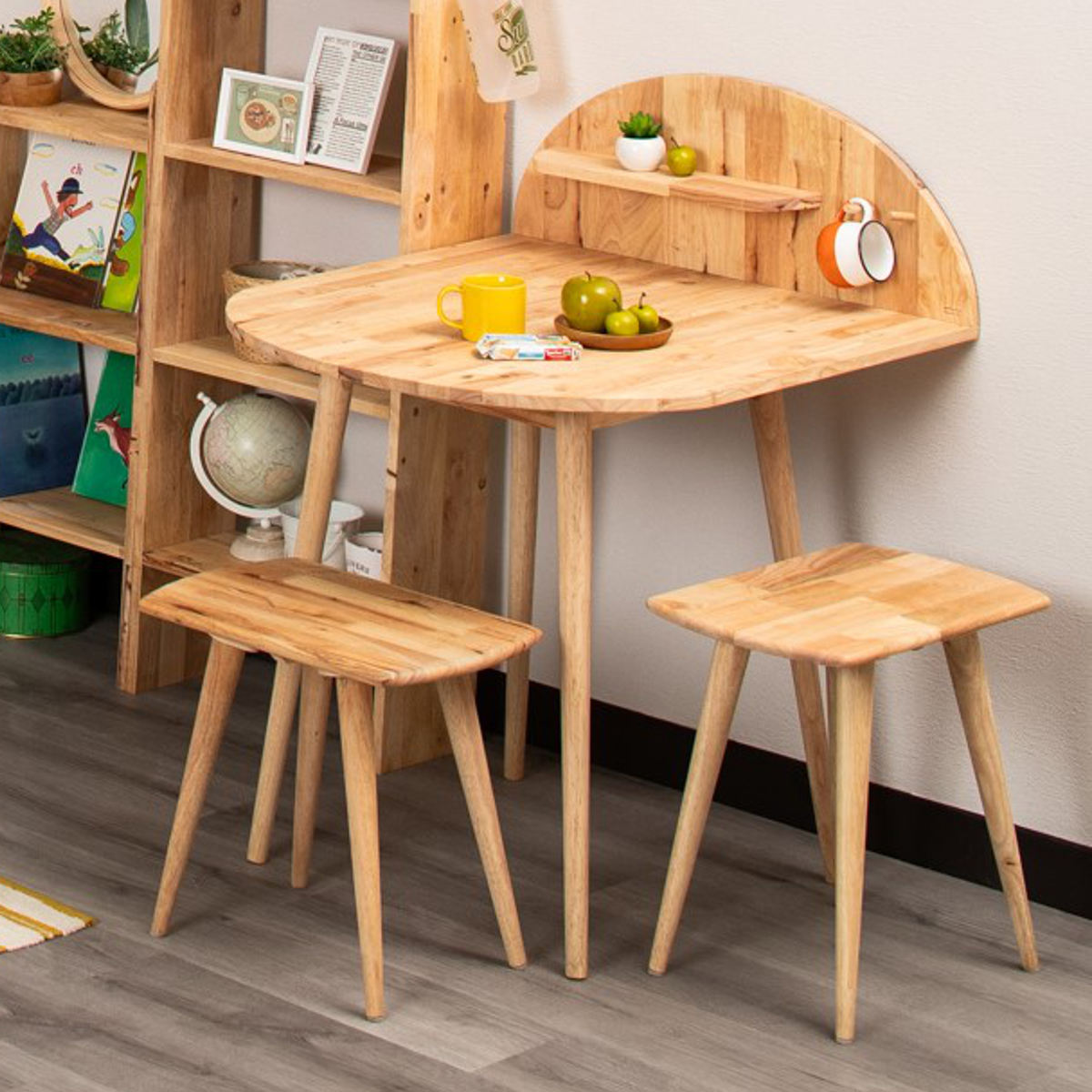 ダイニングテーブルセット コンパクト 北欧 2人掛け 椅 ナチュラル 半円 ダイニングテーブルセット 2人掛け 3点セット テーブル幅80cm 半円型
