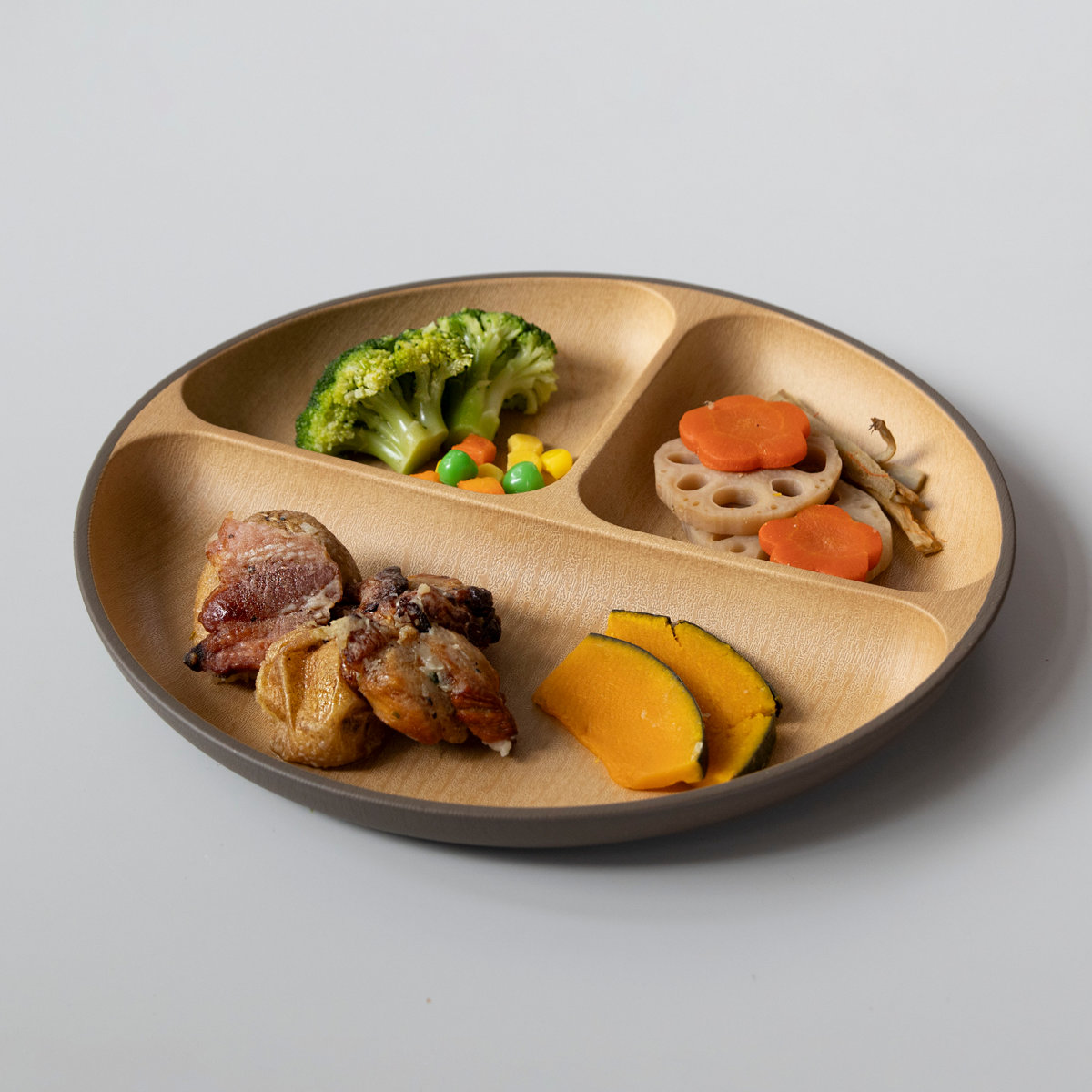 カノー ランチプレート earth color 抗菌 （ 電子レンジ対応 食洗機