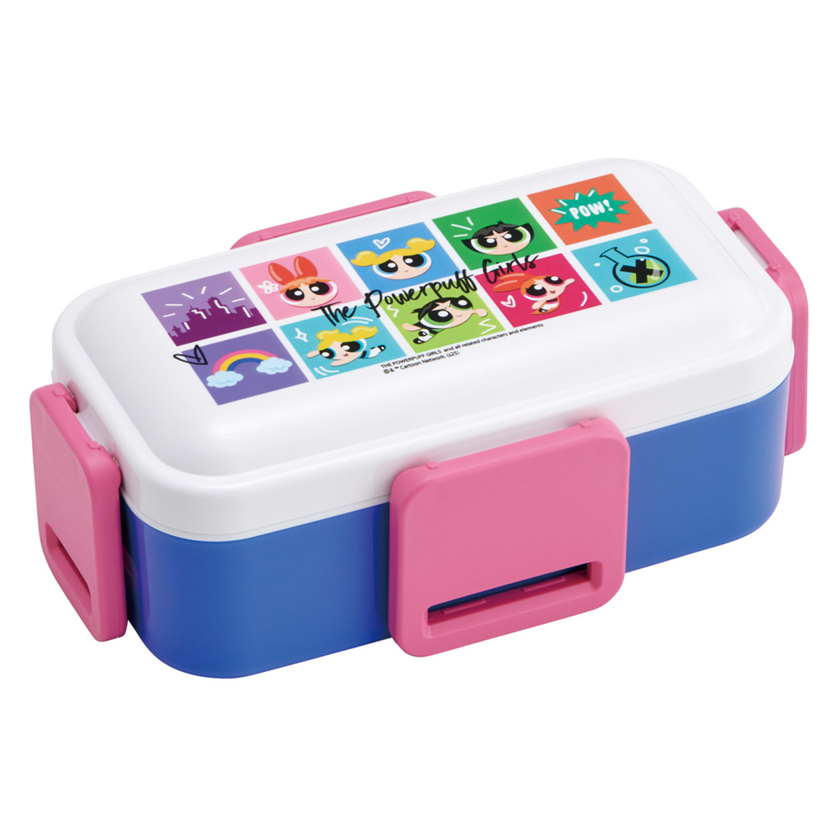 スケーター 弁当箱 600ml 抗菌2段ふわっと弁当箱 パワーパフガールズ