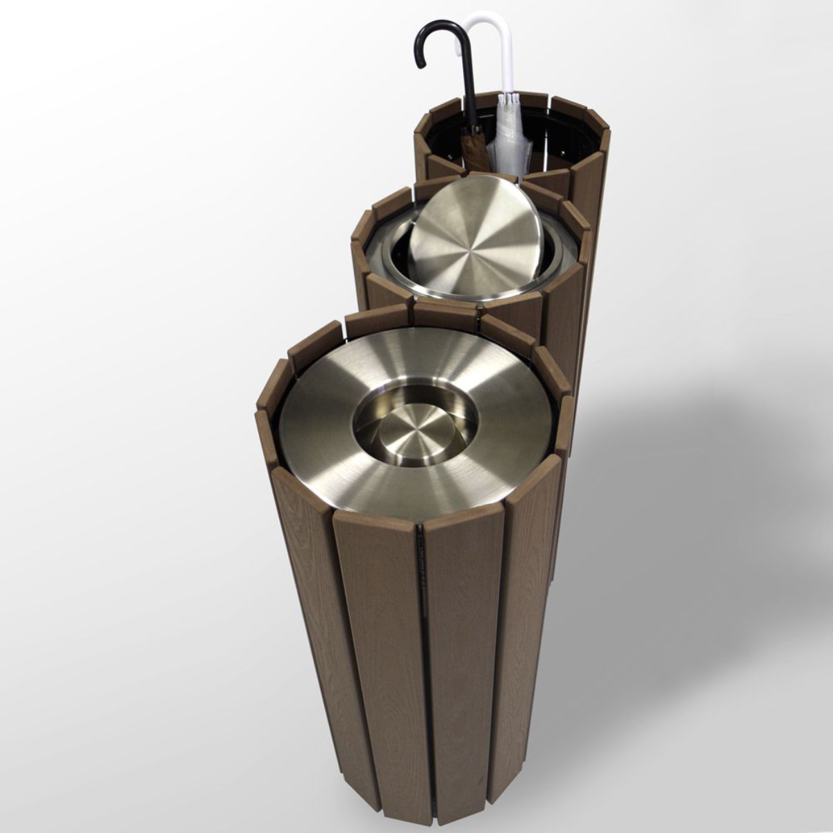 室内用ゴミ箱 RWシステム 30L ダストボックス 業務用 （ 法人限定 業務用ダストボックス 屋内用 ごみ箱 丸型 ふた付き 回転蓋 スイング式 ）_8