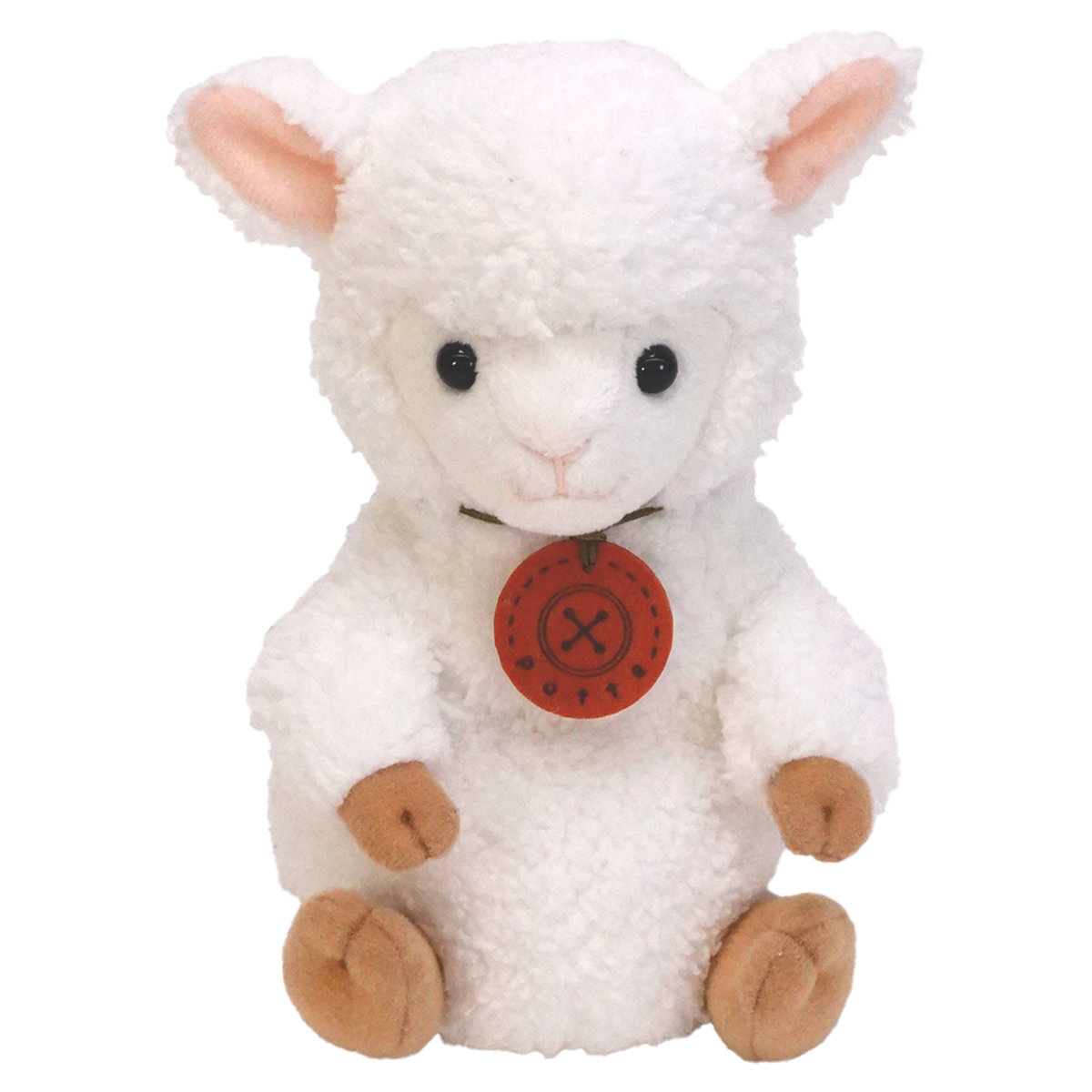 ぬいぐるみ potte アルパカ ( ヌイグルミ 動物 白 手のひらサイズ もこもこ ふわふわ 雑貨 インテリア アニマル プレゼント かわいい )