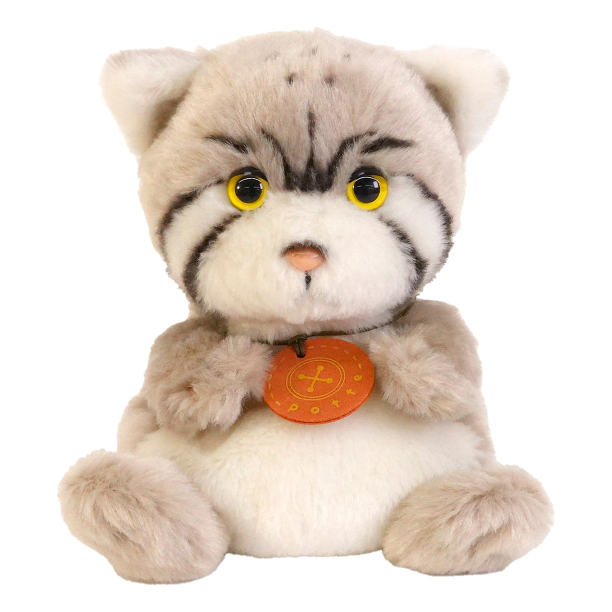 ぬいぐるみ potte マヌルネコ （ ヌイグルミ 動物 猫 ねこ 手のひらサイズ ふわふわ 雑貨 インテリア アニマル プレゼント かわいい ）