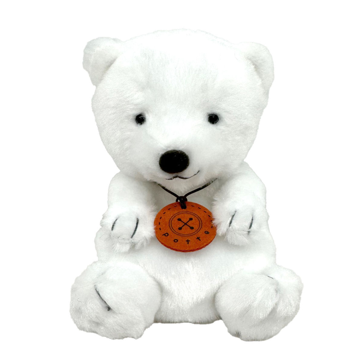 ぬいぐるみ potte シロクマ （ ヌイグルミ 動物 白くま 手のひらサイズ ふわふわ 雑貨 インテリア アニマル プレゼント かわいい ）