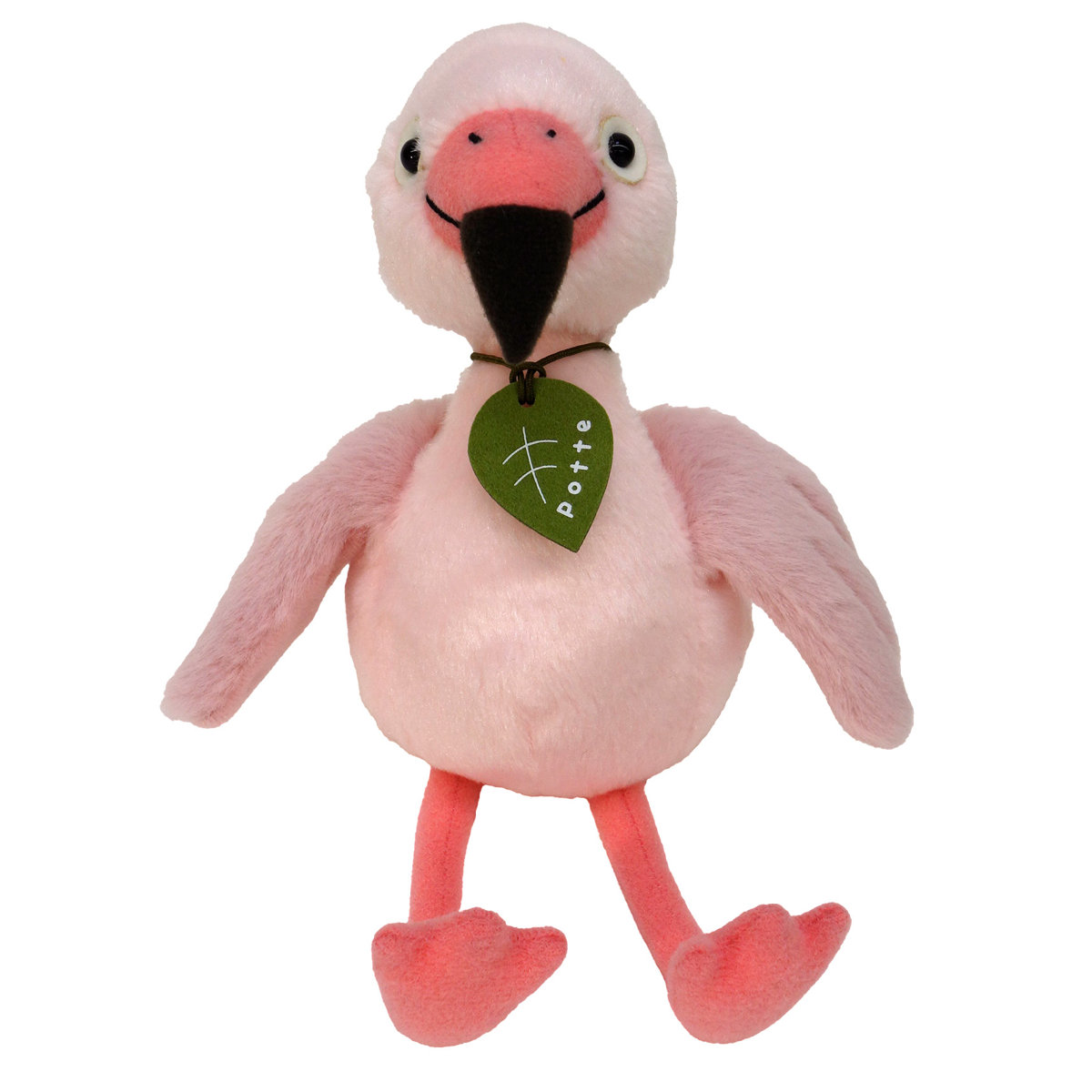 ぬいぐるみ potte フラミンゴ ( ヌイグルミ 鳥 動物 ピンク 手のひらサイズ ふわふわ 雑貨 インテリア アニマル プレゼント かわいい )