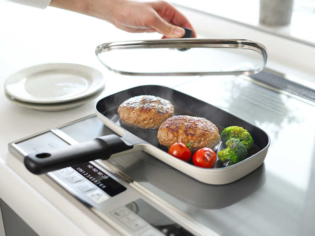 オークス（AUX） ロースター IH対応 蓋付き leye コンパクトおさかな