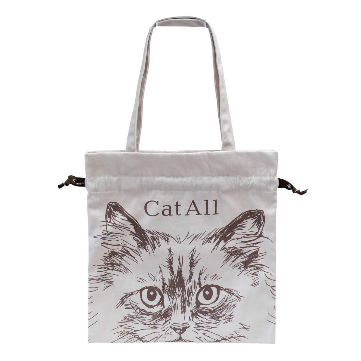 nicott（ニコット） バッグ キャットオール 巾着 トートバッグ A4対応