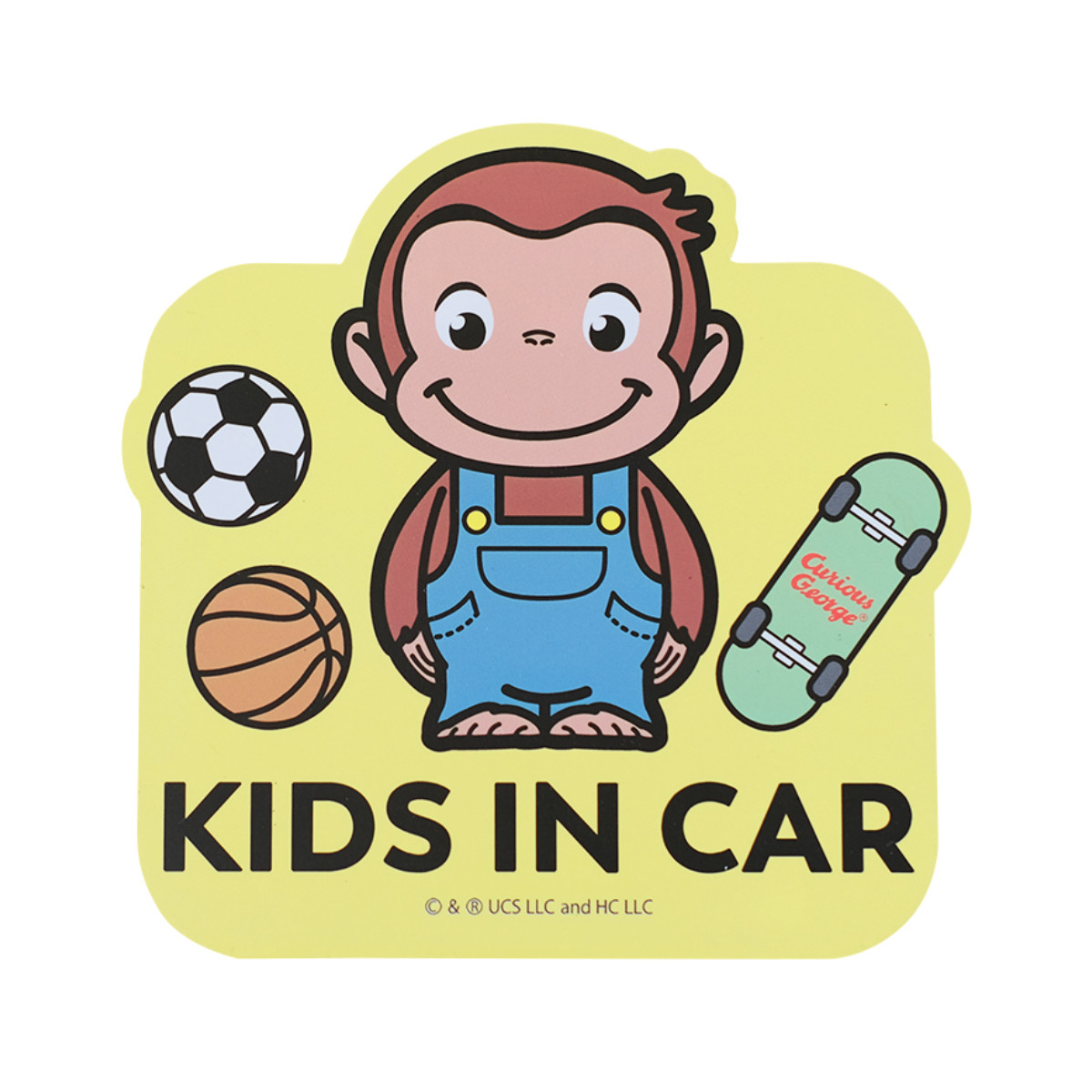カーサイン おさるのジョージ マグネット ベイビー キッズ REC （ セーフティ サイン 車 赤ちゃん ベビー 幼児 キャラクター ジョージ かわいい ） | nicott | 02