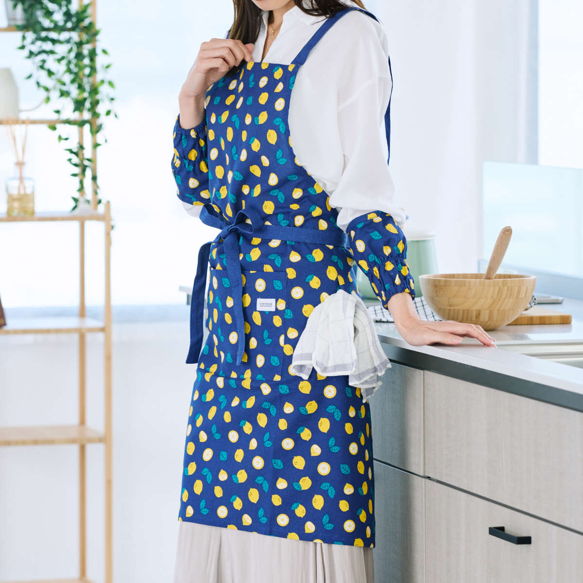 エプロン vieressa エーデ チェスター フルエプロン キッチン 炊事