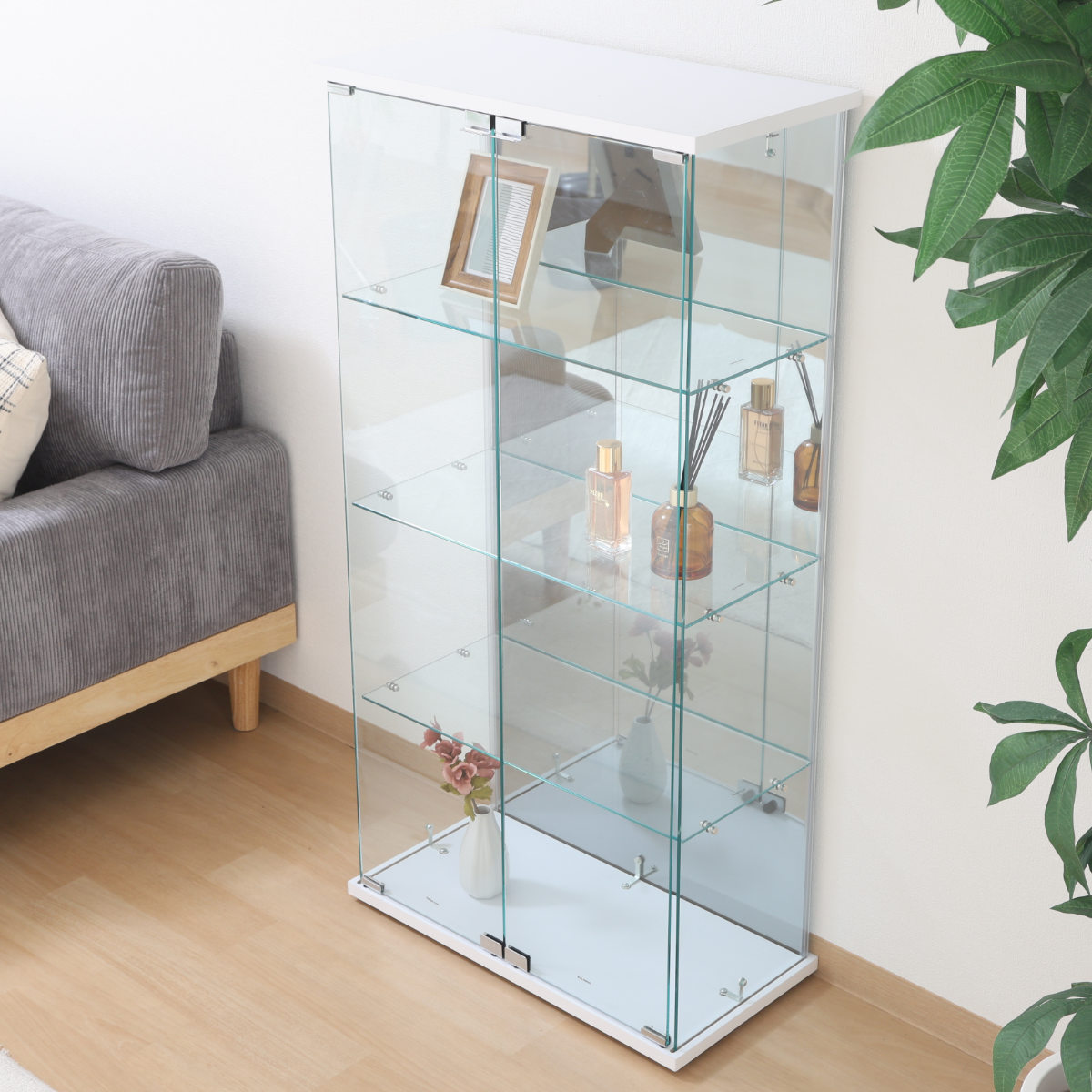 不二貿易（Fuji Boeki） ガラスコレクションケース 幅60cm 4段 ショー