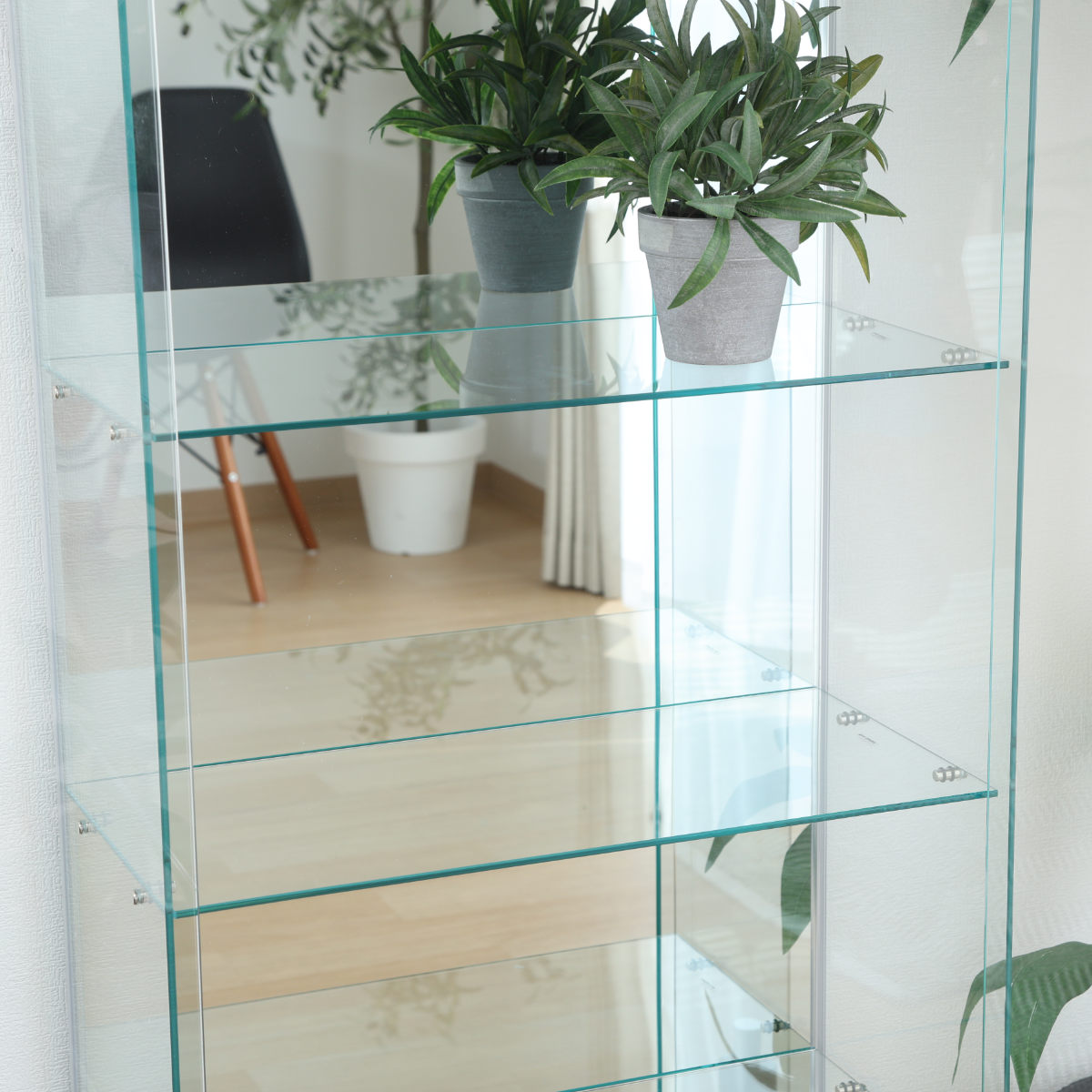 不二貿易（Fuji Boeki） ガラスコレクションケース 幅60cm 4段 ショー