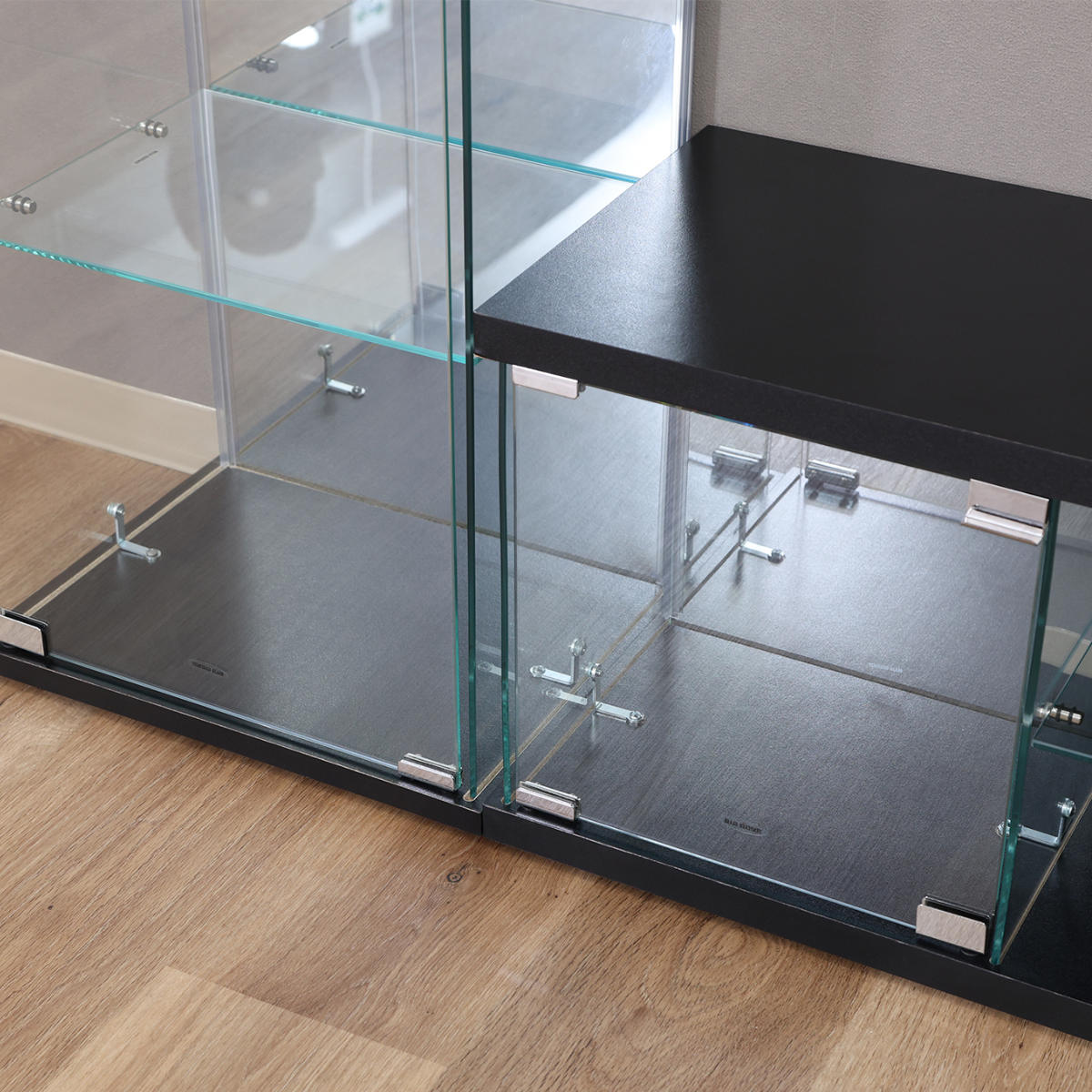 不二貿易（Fuji Boeki） テレビ台 幅110cm ガラスコレクションケース