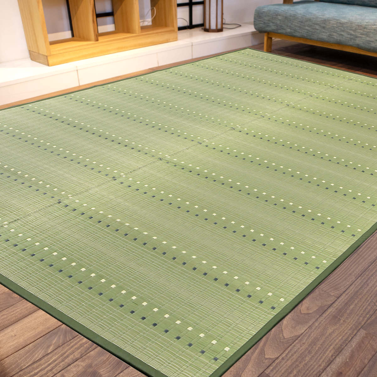 い草ラグ 西陣 191×250cm 掛川織 花ござ （ い草マット い草カーペット カーペット ラグ ござ ）