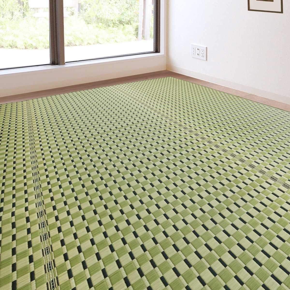 い草ラグ 江戸間 6畳 涼風 261×348cm 掛川織 花ござ （ い草マット い草カーペット カーペット ラグ ござ ）_16