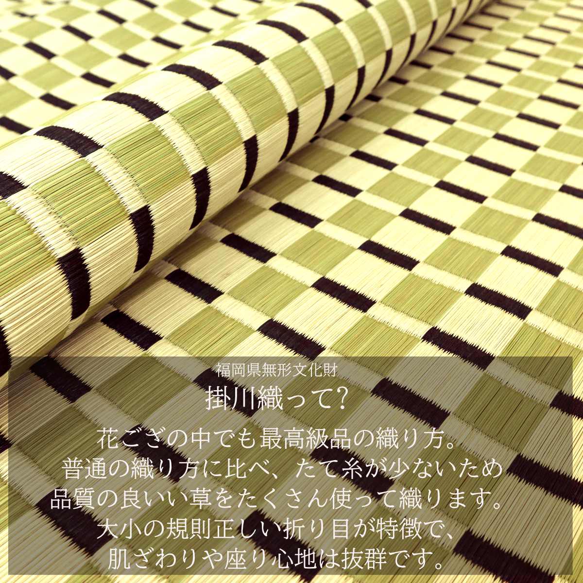 い草ラグ 江戸間 6畳 涼風 261×348cm 掛川織 花ござ （ い草マット い草カーペット カーペット ラグ ござ ）_7