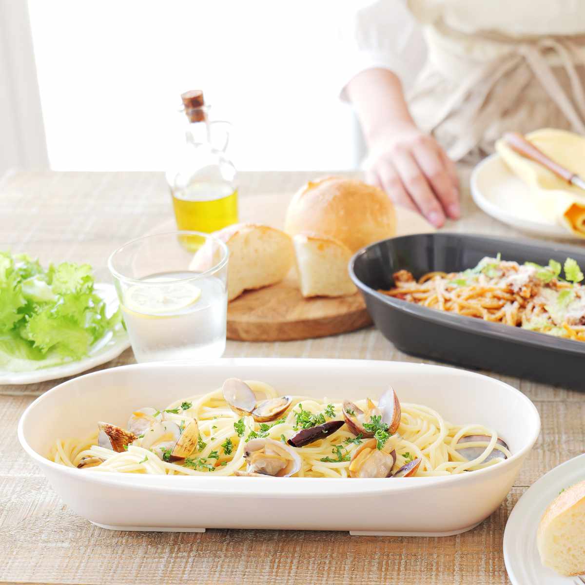 パスタ皿 パスタボウル ベージュ （ 電子レンジ対応 食洗機対応 パスタ
