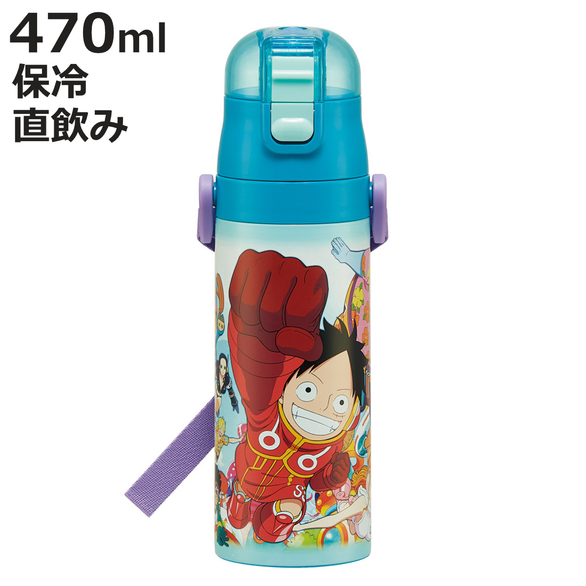 スケーター 水筒 470ml 超軽量ダイレクトボトル ワンピース24
