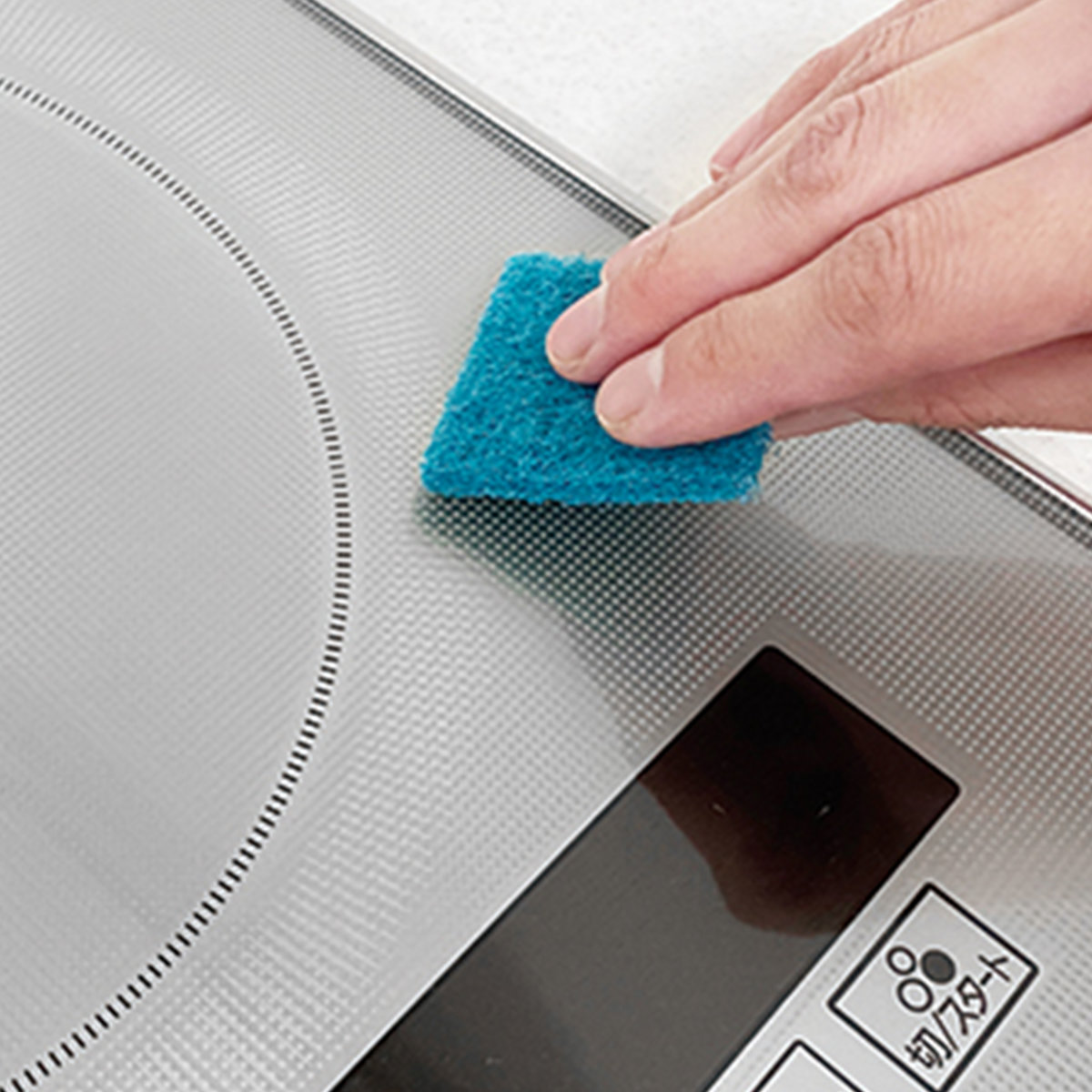 ダイヤモンドパッド コンロ周り ガラストップ 8カット入り 切り離せる （ キッチン 掃除 コンロ掃除 IH コゲ こびり付き 研磨剤 ガンコ汚れ 使い捨て ）