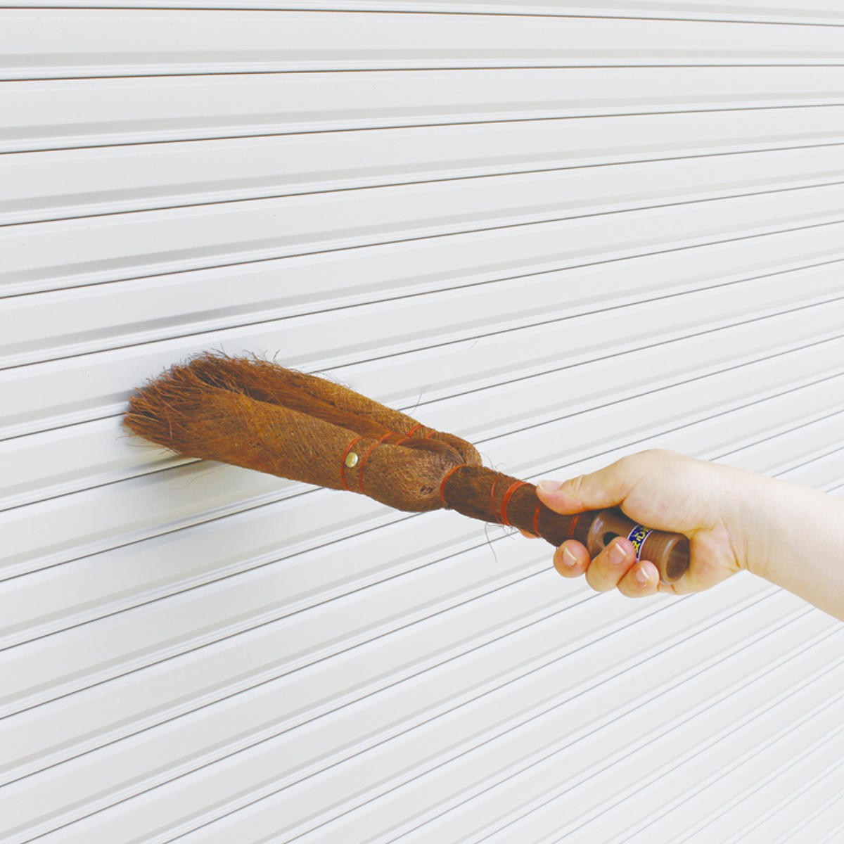 天井払い棕櫚 ヘッドのみ 掃除用品 LL589 （ 棕櫚箒 ハンディ コンパクト 伸縮柄 対応 蜘蛛の巣 ホコリ 屋外そうじ 下駄箱 玄関 ）