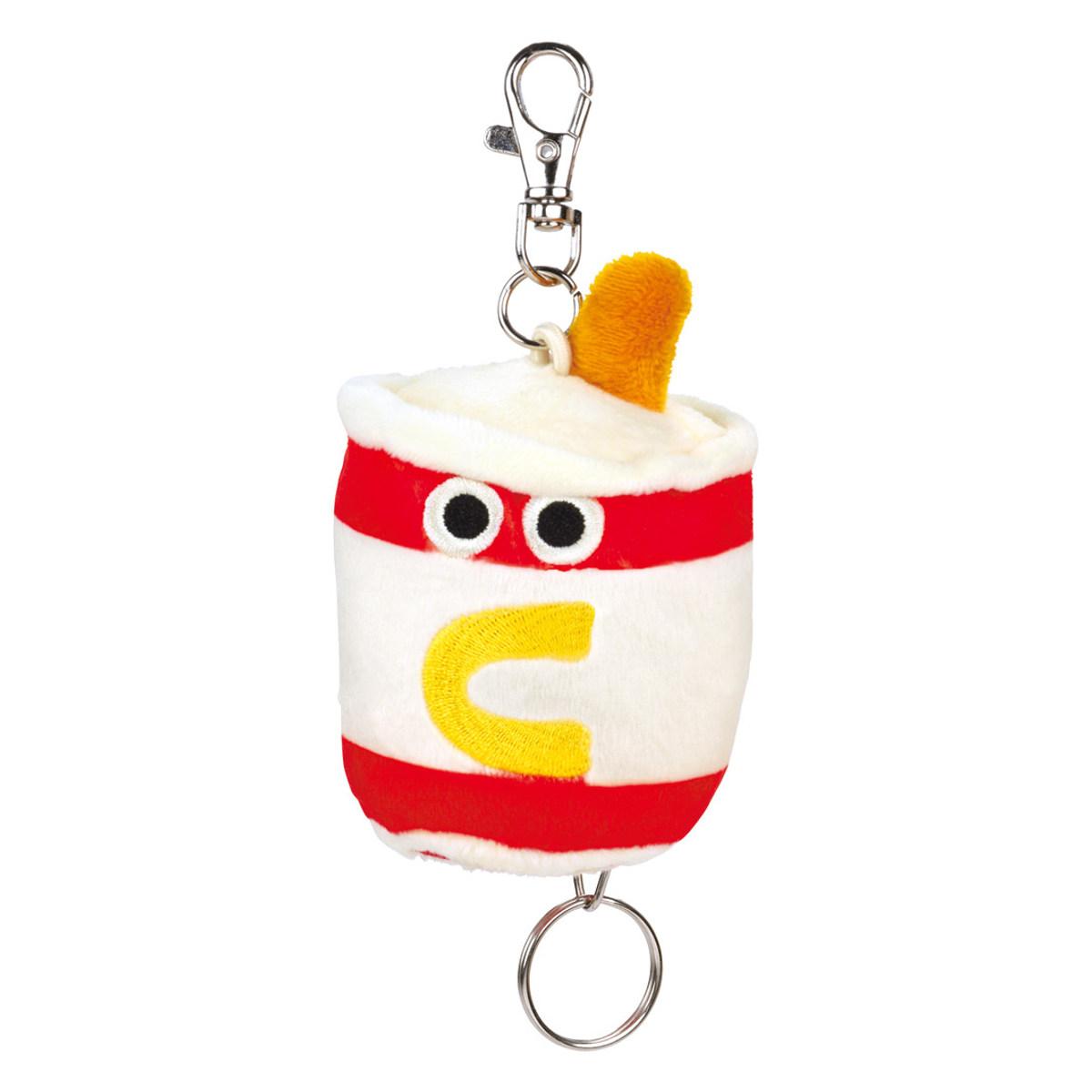 スケーター ストラップ リール付 ぬいぐるみ キーホルダー