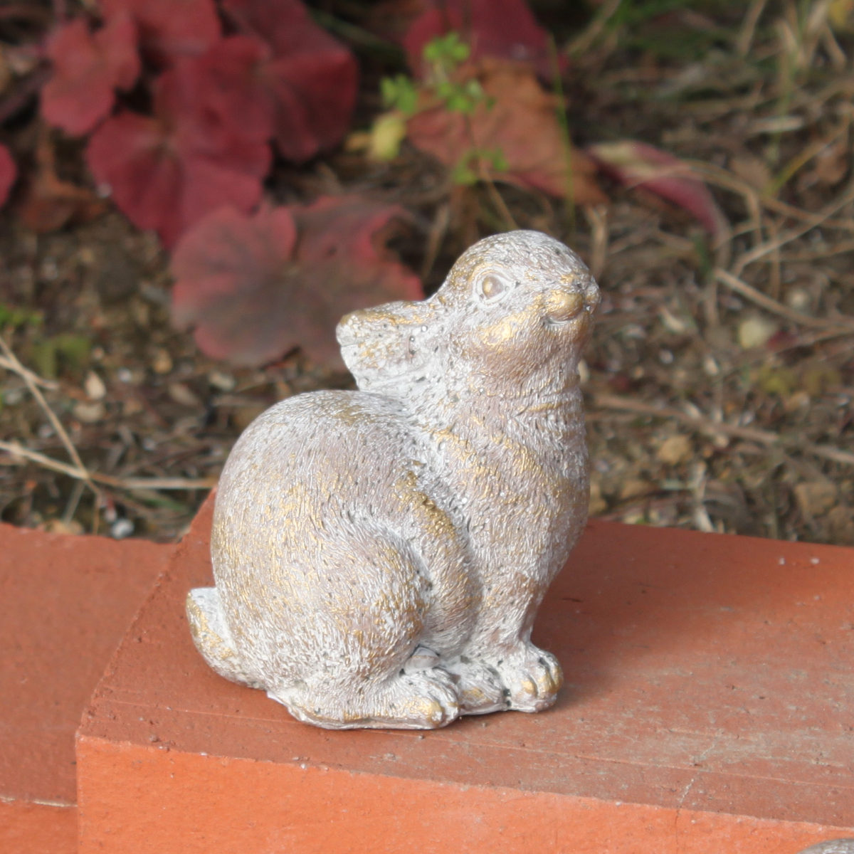 英国ガーデンオーナメントコンクリートウサギ イギリス製ガーデン