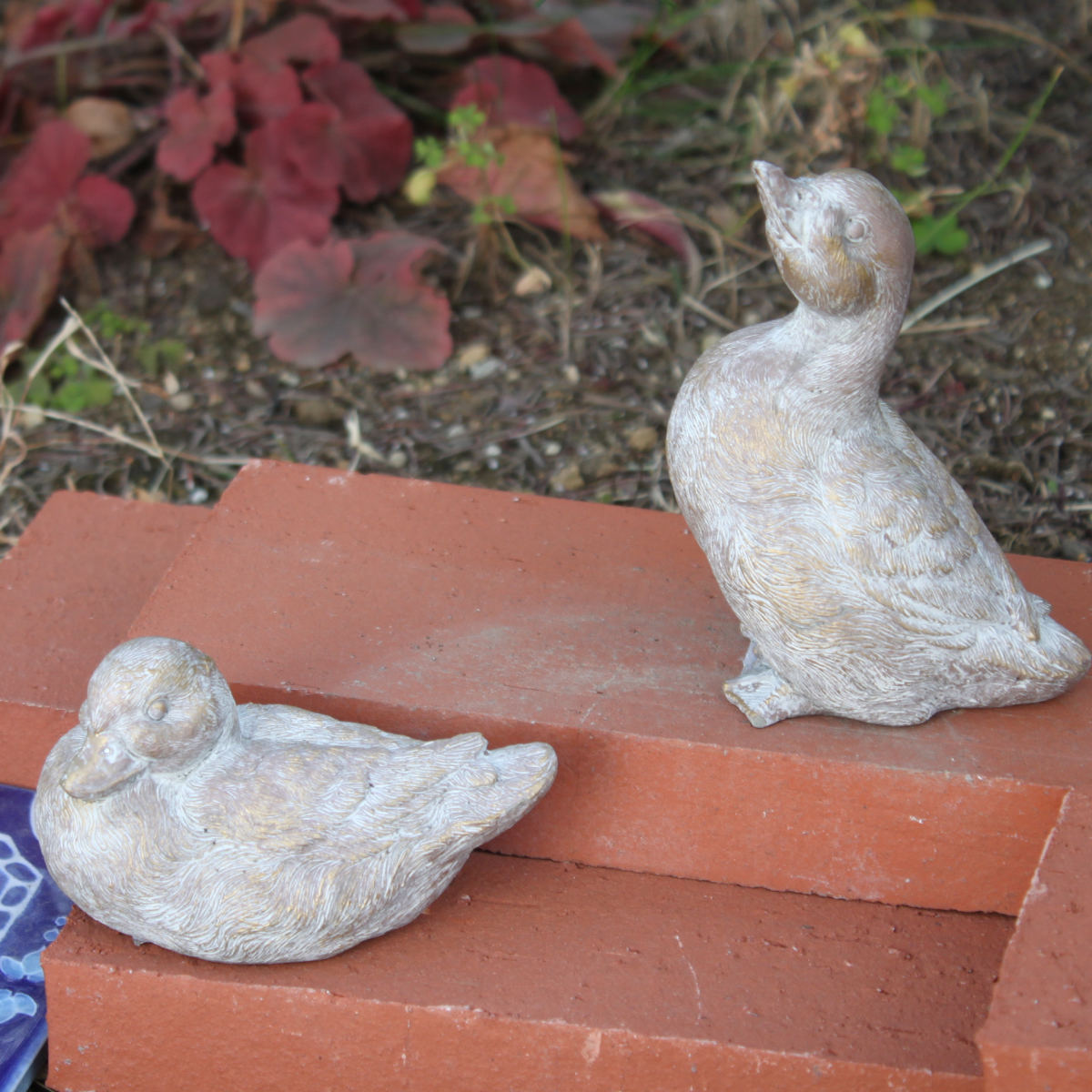 オブジェ デコール セメントオブジェ バード L （ 置物 あひる アヒル