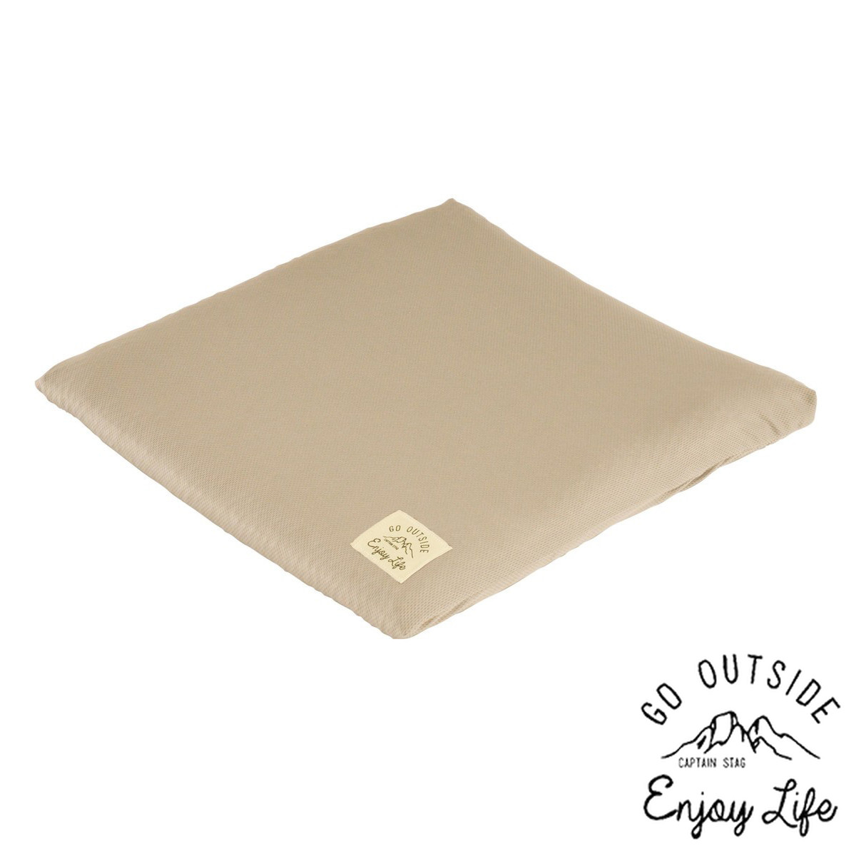 モンテ エアーカム 洗える高反発クッション カーキ キャプテンスタッグ （ CAPTAIN STAG 折りたたみ 座布団 ざぶとん クッション ）
