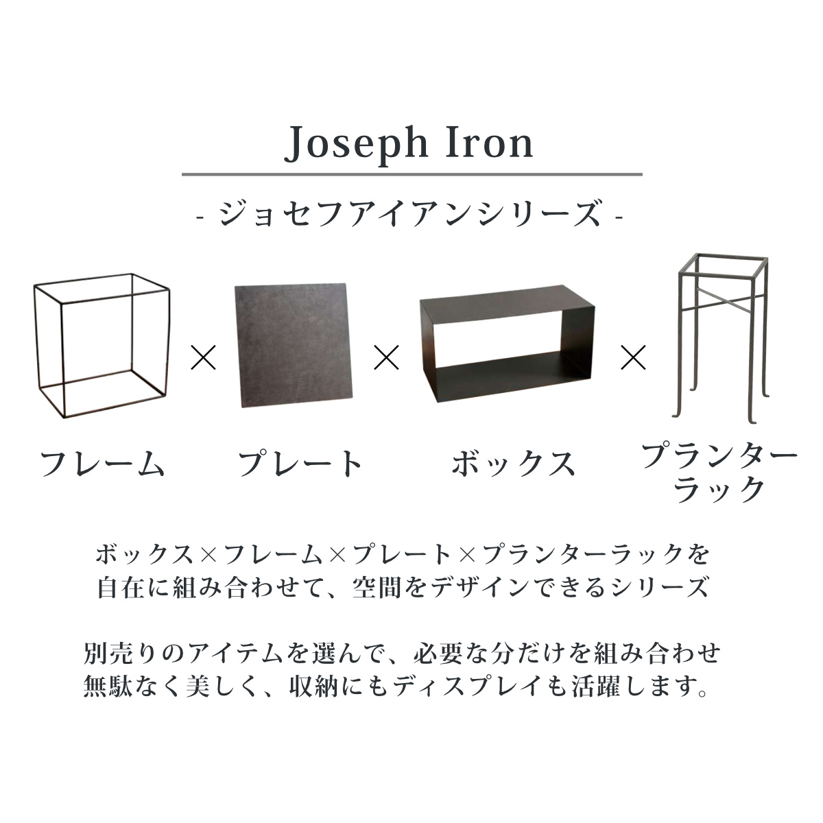 フレーム ジョセフアイアン ディスプレイワイヤ...の詳細画像3