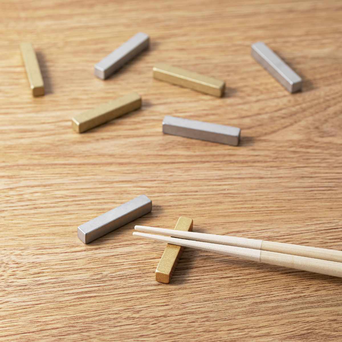 箸置き ハレとケ 燕三条 角 （ 箸置 日本製 ステンレス 真鍮 金 銀 箸