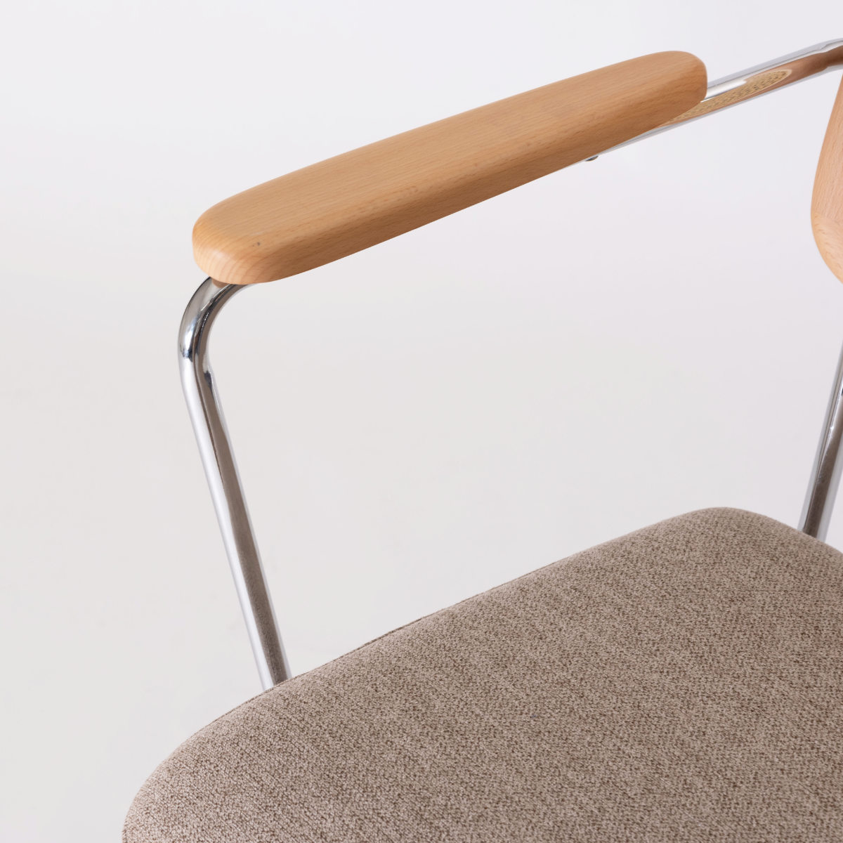 form オフィスチェア 昇降式 座面高44〜51cm デスクチェア エルダー （ ワークチェア パソコンチェア キャスター付き ラタン調 天然木 木製 肘掛け スチール ）_13