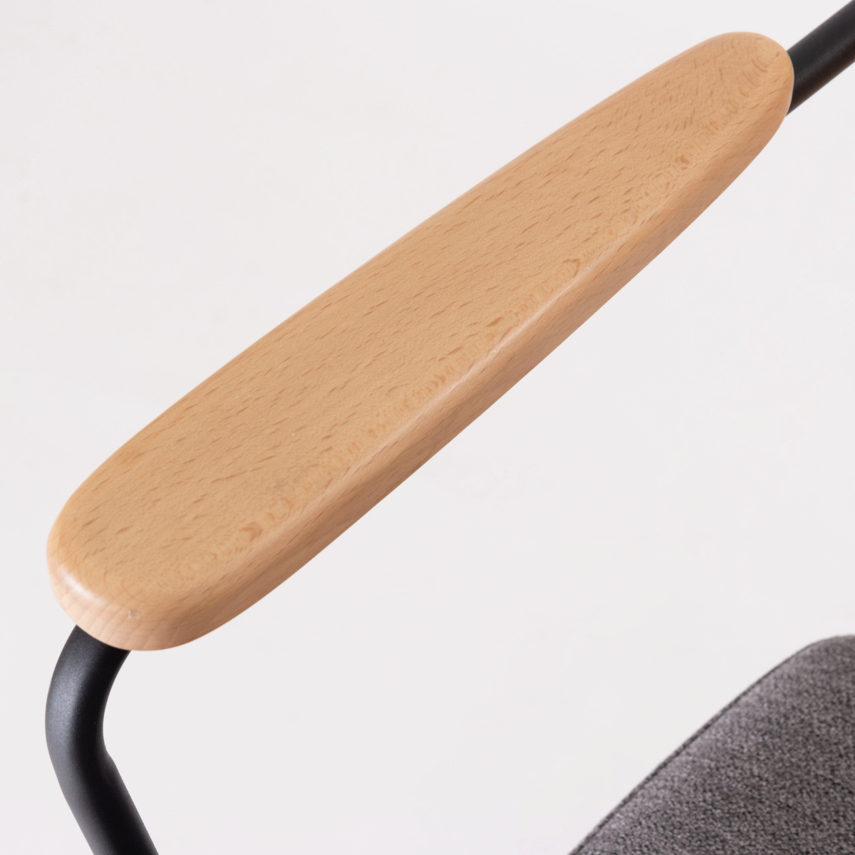form オフィスチェア 昇降式 座面高44〜51cm デスクチェア エルダー （ ワークチェア パソコンチェア キャスター付き ラタン調 天然木 木製 肘掛け スチール ）_11