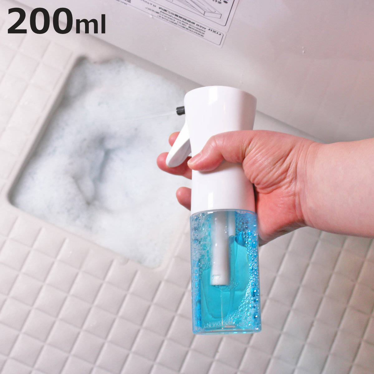 泡専用スプレー スプレーボトル 詰め替え用ボトル 泡スプレー 泡洗剤 泡が出る バブル 食器洗い 水筒 細部 （ 泡 泡ボトル お風呂掃除 台所掃除 トイレ掃除 ）