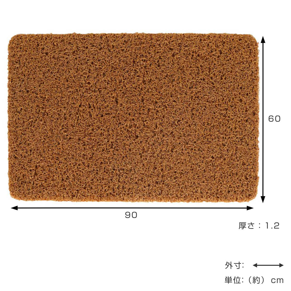 玄関マット 60×90cm DULTON PV...の詳細画像1