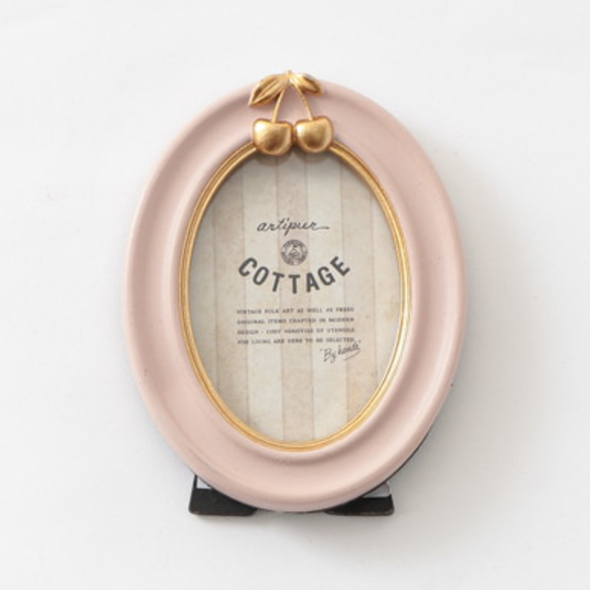 フォトフレーム チェリーオーバルフォトフレーム レジン （ 写真立て