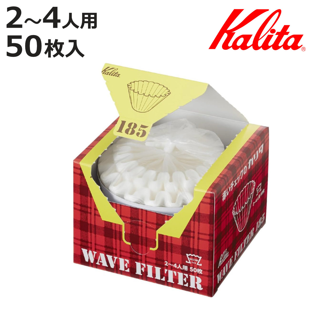 Kalita �J���^ �R�[�q�[�t�B���^�[ KWF-185 50���� �i �R�[�q�[ �t�B���^�[ �E�F�[�u�h���b�p�[ 185��p ���V �뎆 �j