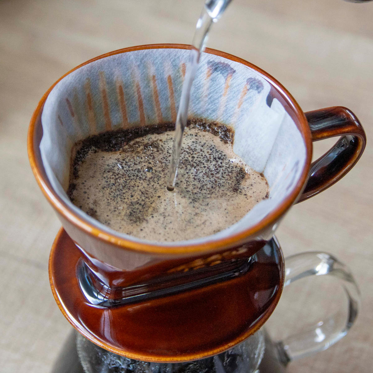 Kalita（カリタ） ドリッパー 102-ロト ブラウン （ 2〜4人用 陶器 三