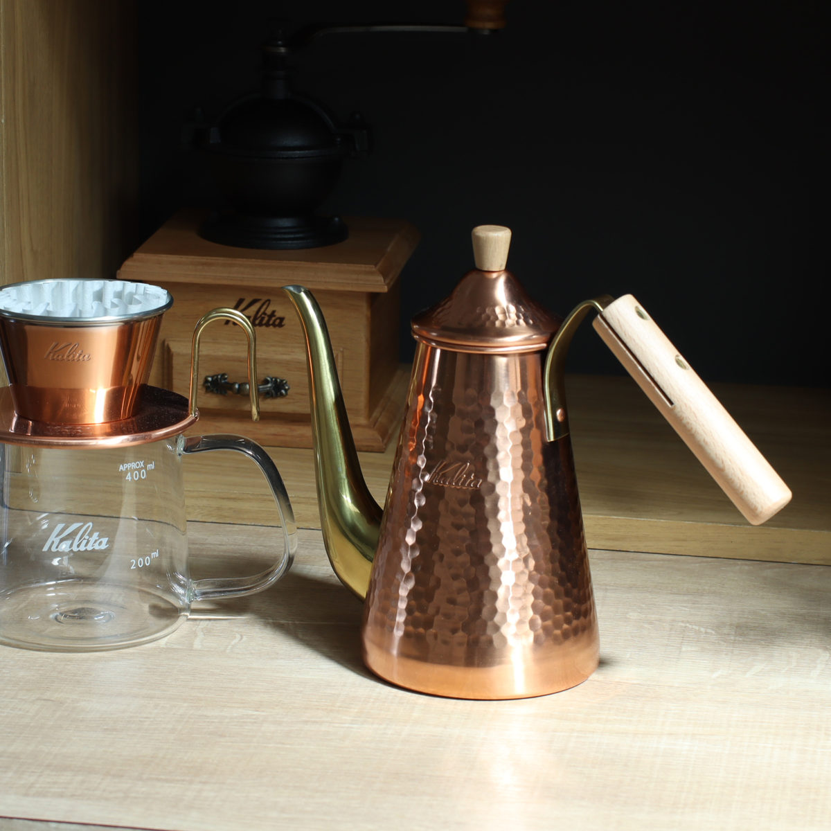 Kalita（カリタ） コーヒーケトル 700ml ドリップポット スリム 700CUW