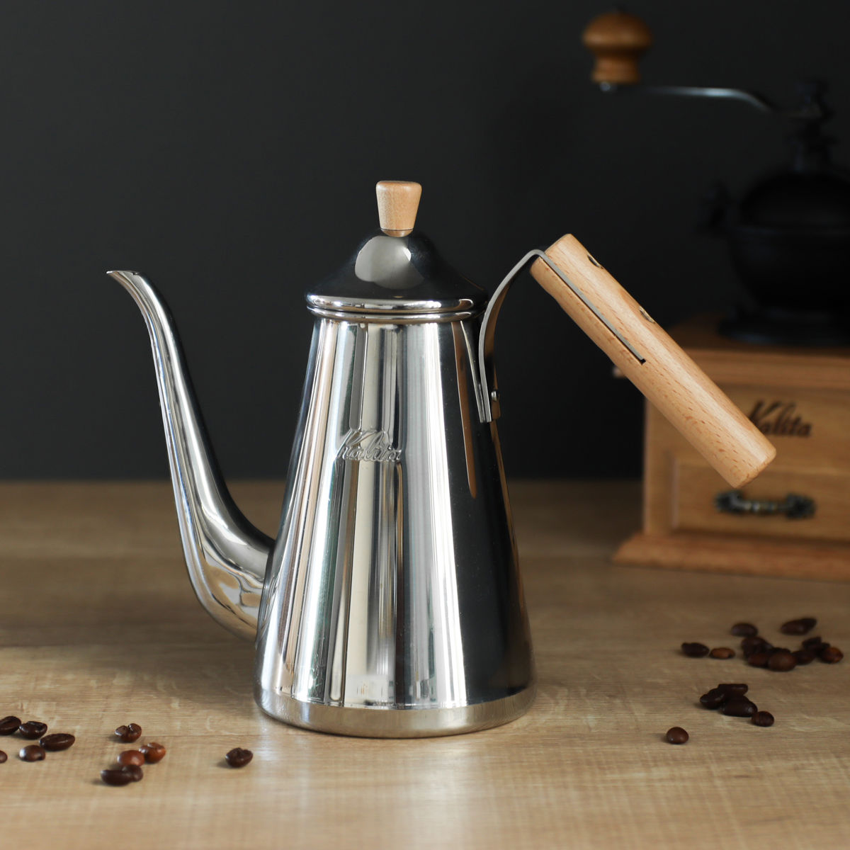 ✨Kalita コーヒーメーカー F-730 付属品込み Kalita（カリタ） コーヒーケトル ドリップポットスリム 700SSW