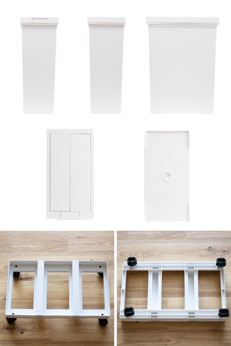 ゴミ箱 20L×3個 棚下で使える 両開き 3...の詳細画像2