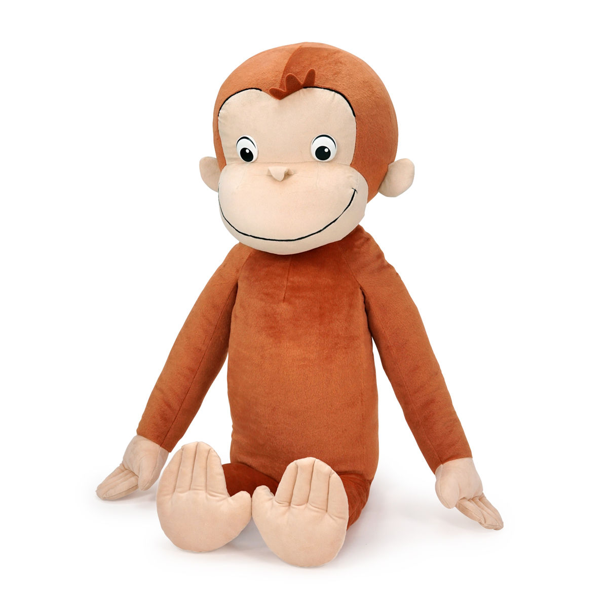 ぬいぐるみ ジョージ ジャンボ おさるのジョージ おもちゃ （ ヌイグルミ 大きい ふわふわ 大きいサイズ アニメ キャラクター プレゼント ギフト かわいい ）